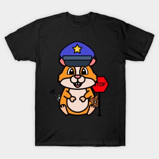 Funny hamster is a policeman T-Shirt